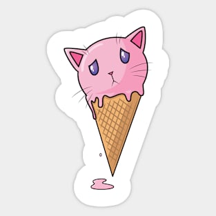 Ice Cream Cat Sticker